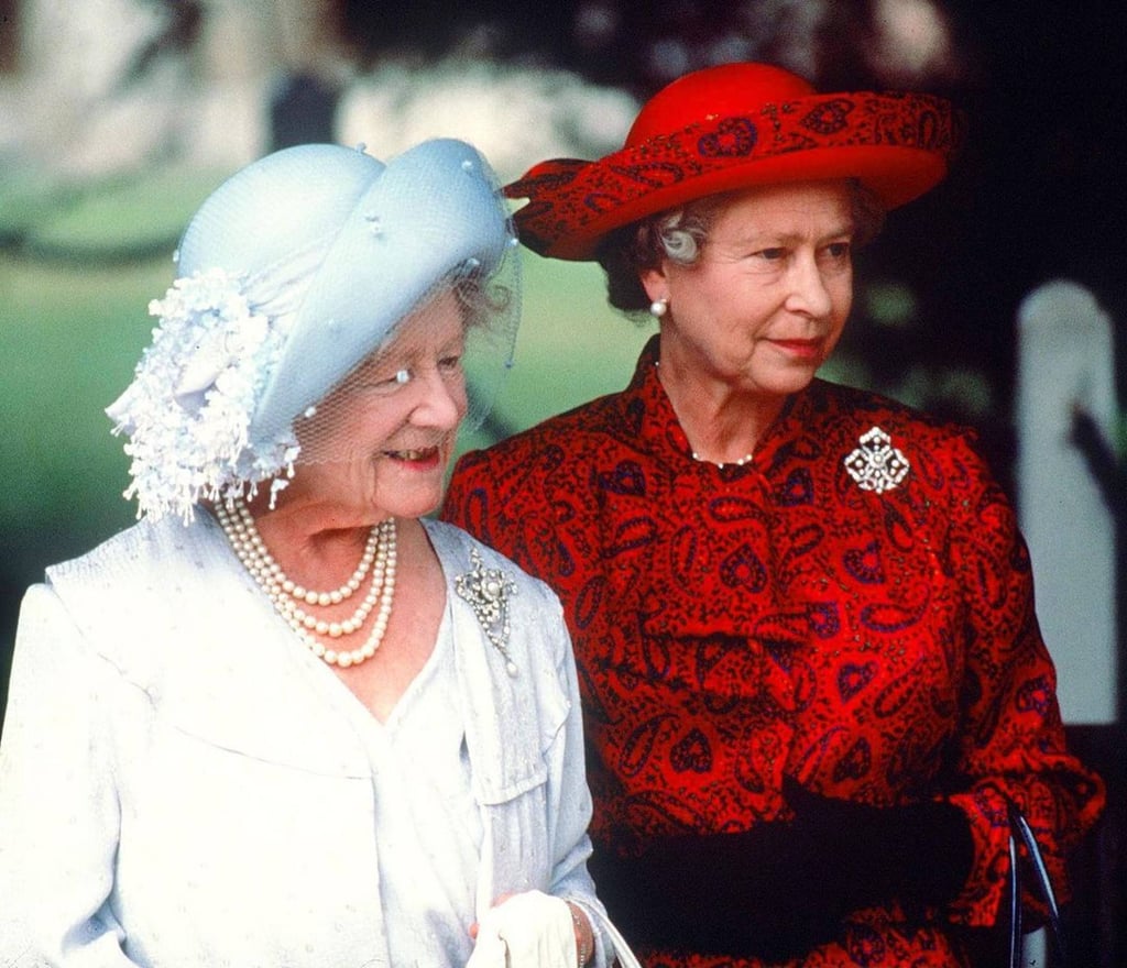 The queen mother and her daughter, Queen Elizabeth. Photo: @yesqueensandconsorts/Instagram