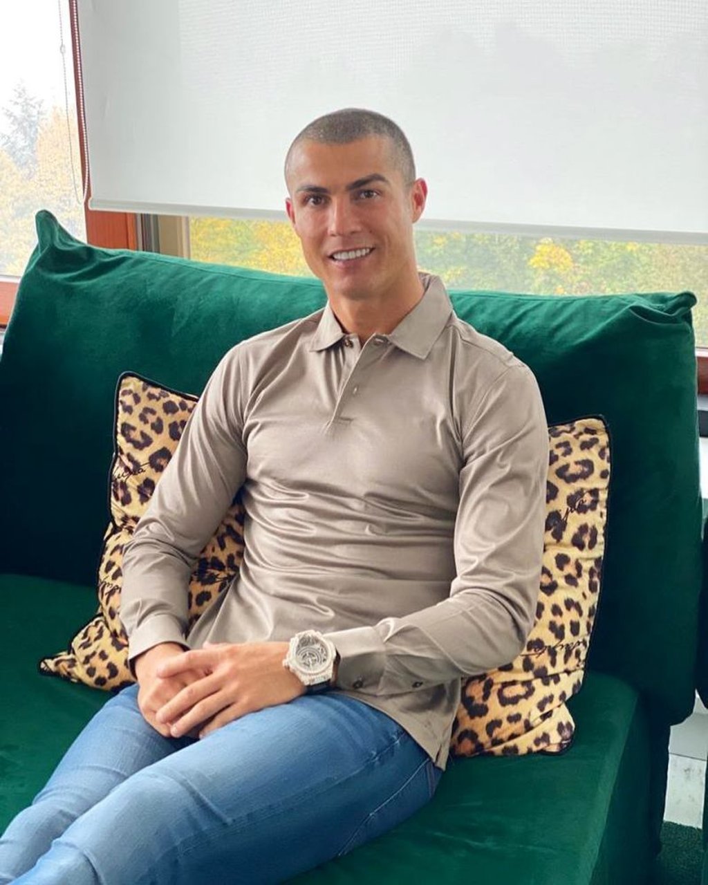 Cristiano Ronaldo with one of his (many) fabulous watches. Photo: @cristiano/Instagram