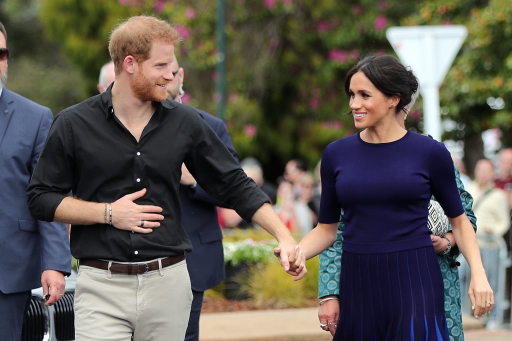 Britain’s Prince Harry and Meghan, Duchess of Sussex, arrive for a public walkabout at the Rotorua Government Gardens in New Zealand in October 2018. Photo: AFP