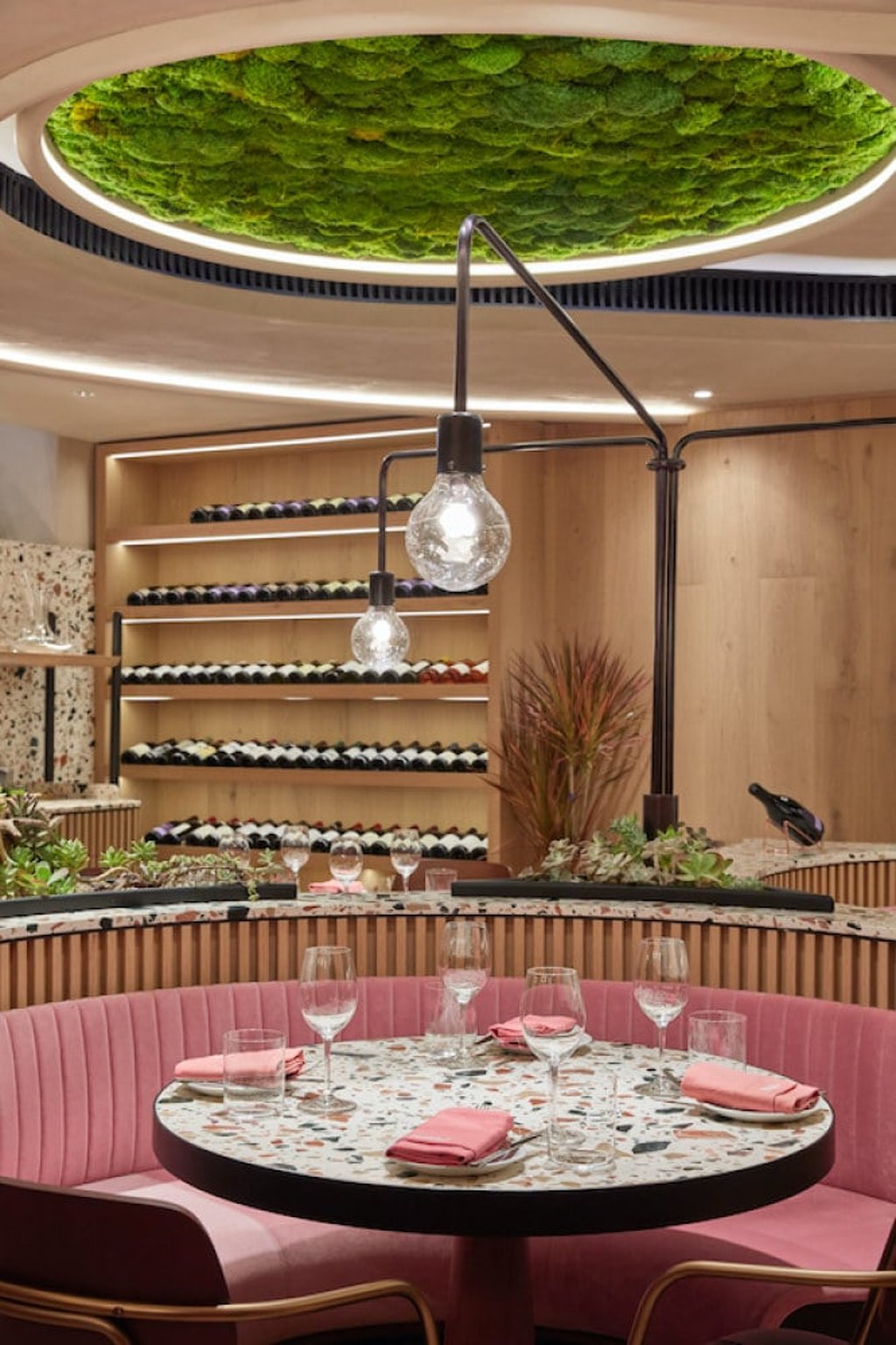 A dining booth at Margo. Photo: Margo