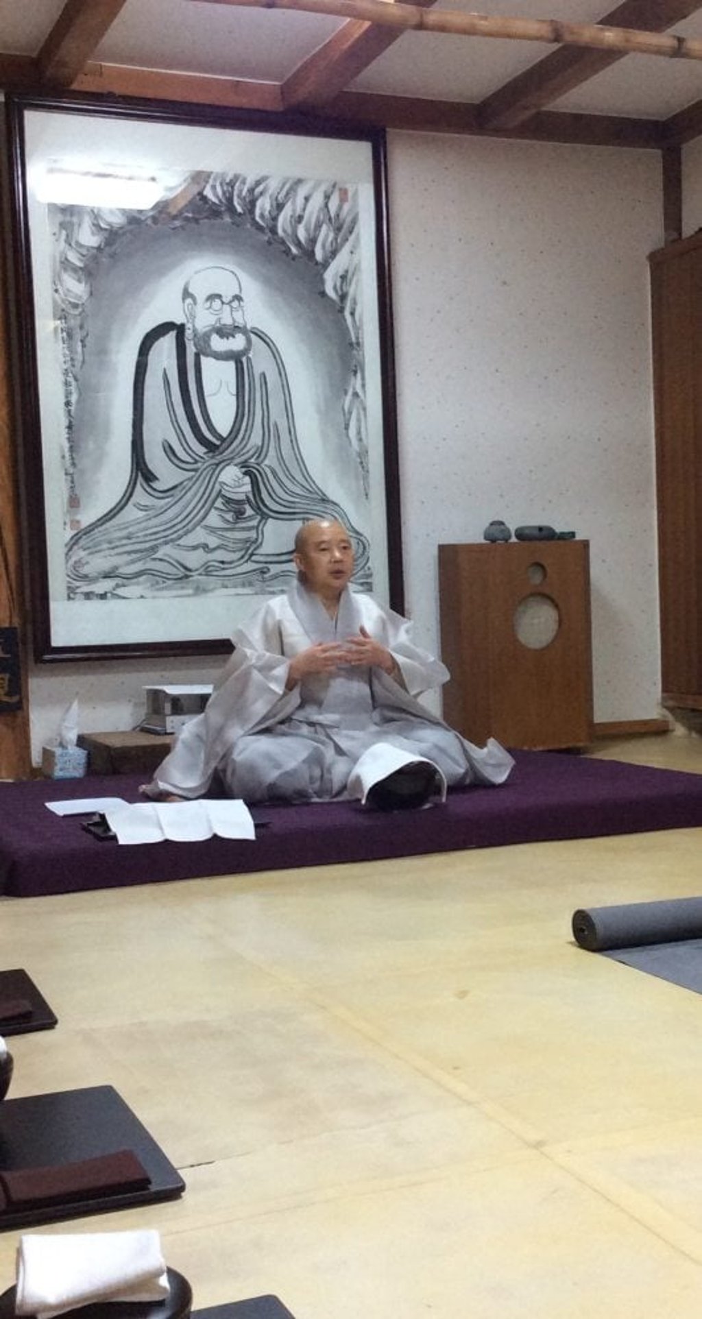 Jeong Kwan at Baekyangsa Temple. Photo: Susan Jung