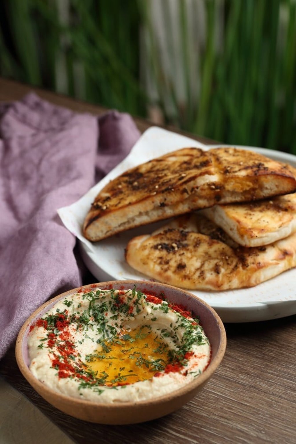 Bread and hummus is a staple, enlivened by balanced herbs and spices. Photo: Alex Chan Bread and hummus is a staple, enlivened by balanced herbs and spices. Photo: Alex Chan