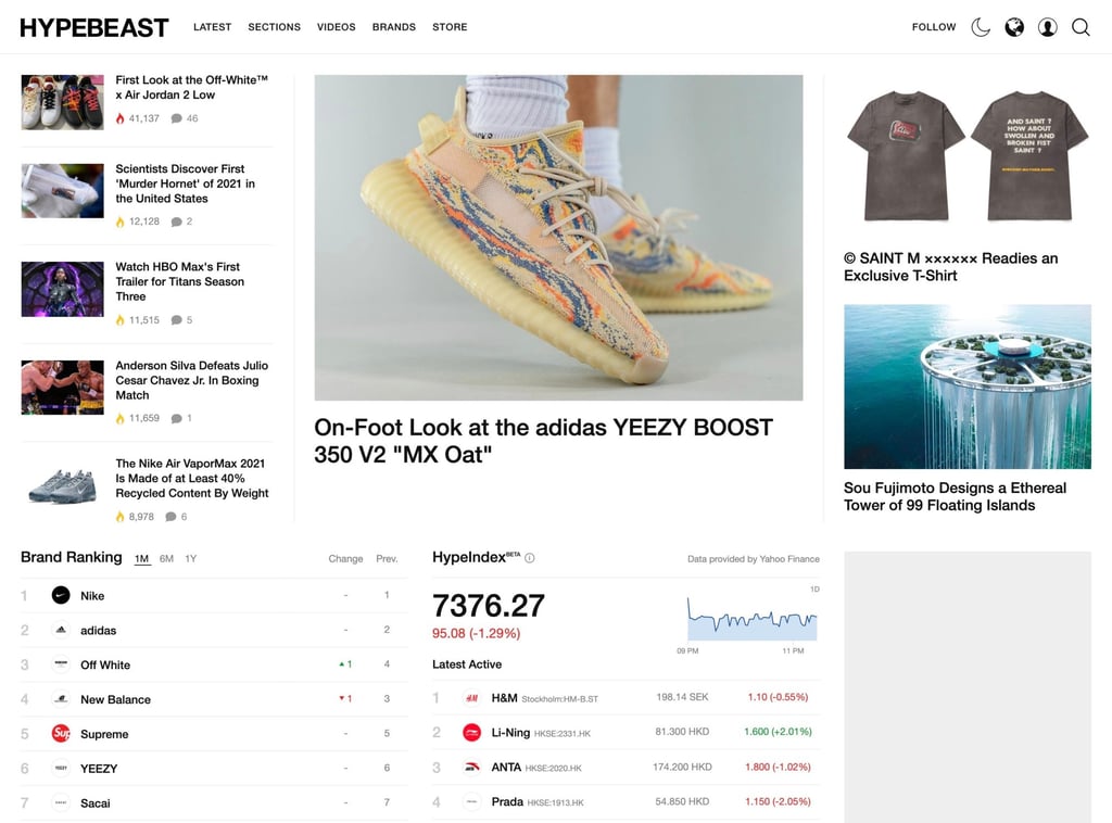 Hypebeast started as a sneaker blog in 2005 before becoming a global retail business. Hypebeast started as a sneaker blog in 2005 before becoming a global retail business.