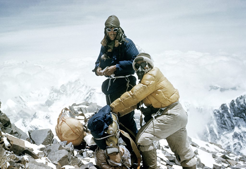 Sir Edmund Hillary and Tenzing Norgay on their climb to the top of Everest. Photo: Alfred Gregory/Royal Geographic Society