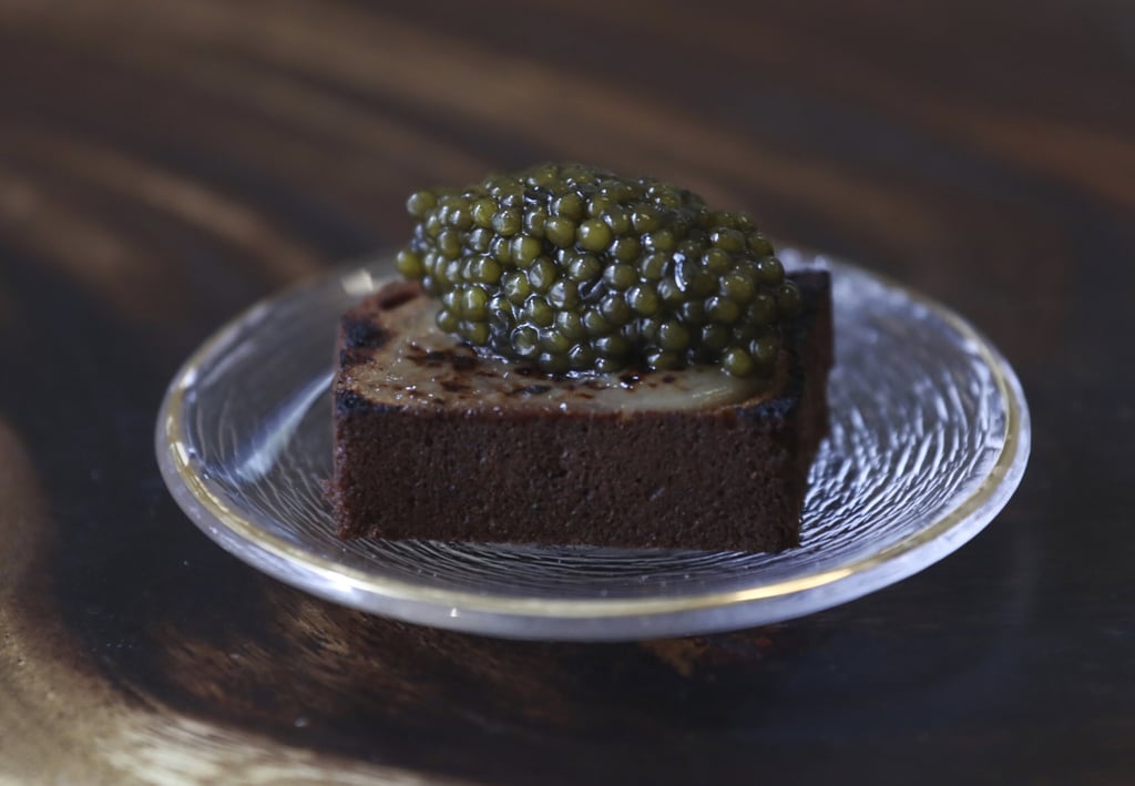 The banana bread used in Cheung’s dish has ingredients including Chinese five-spice powder and a homemade banana miso. Photo: Jonathan Wong