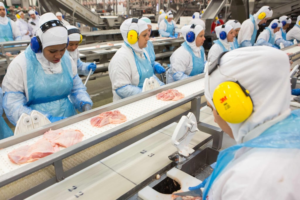 People work at a production line of the JBS-Friboi chicken processing plant in Lapa, Parana State, Brazil, in March 2017. JBS USA, the American subsidiary of the world’s largest meat processing company, said on May 31 that it had been hacked, affecting its US and Australian IT systems. Photo: AFP People work at a production line of the JBS-Friboi chicken processing plant in Lapa, Parana State, Brazil, in March 2017. JBS USA, the American subsidiary of the world’s largest meat processing company, said on May 31 that it had been hacked, affecting its US and Australian IT systems. Photo: AFP