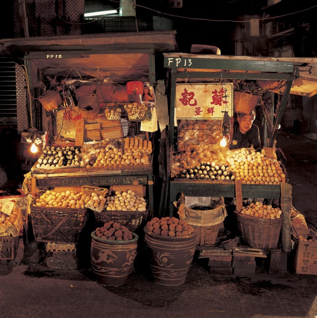 An egg seller at his stall. Photo: Frank Fischbeck An egg seller at his stall. Photo: Frank Fischbeck