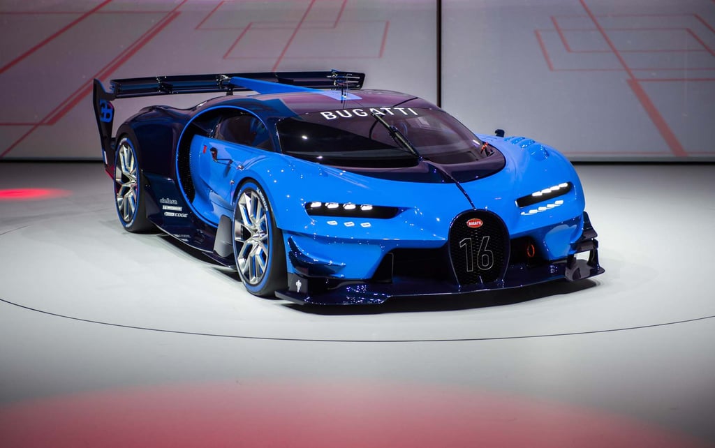 The Bugatti Vision Gran Turismo pays homage to Bugatti’s great racing tradition of the 1920s and 1930s, in particular its victories in the 24 Hours of Le Mans race. Photo: AFP The Bugatti Vision Gran Turismo pays homage to Bugatti’s great racing tradition of the 1920s and 1930s, in particular its victories in the 24 Hours of Le Mans race. Photo: AFP