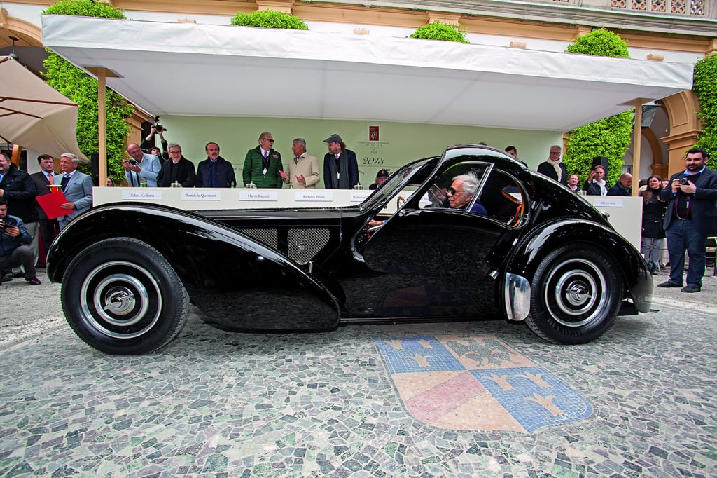 Ralph Lauren behind the wheels of a Bugatti 57 SC Atlantic Coup built in 1938. Photo: BMW Group Ralph Lauren behind the wheels of a Bugatti 57 SC Atlantic Coup built in 1938. Photo: BMW Group