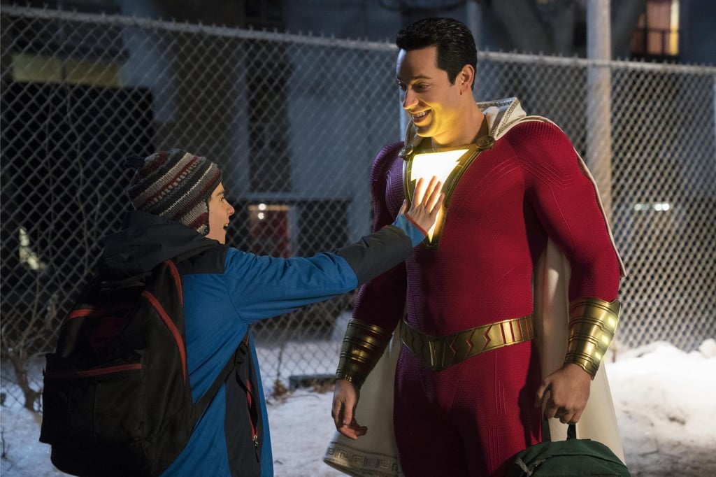 Jack Dylan Grazer and Zachary Levi in a still from Shazam! (2019). Photo: Handout Jack Dylan Grazer and Zachary Levi in a still from Shazam! (2019). Photo: Handout