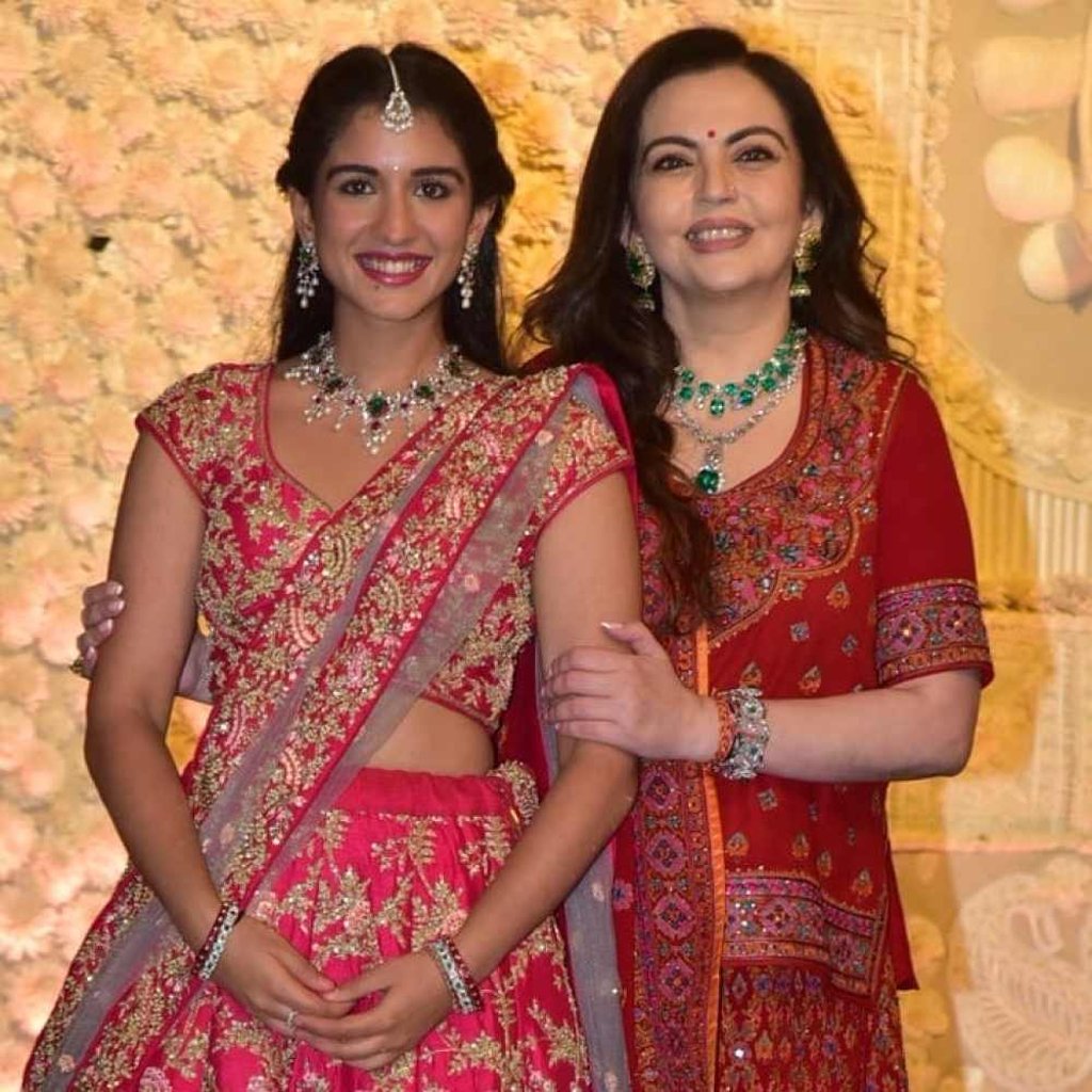 Radhika Merchant with Anant’s mother, Nita Ambani. Photo: @radhikamerchantfc/Instagram