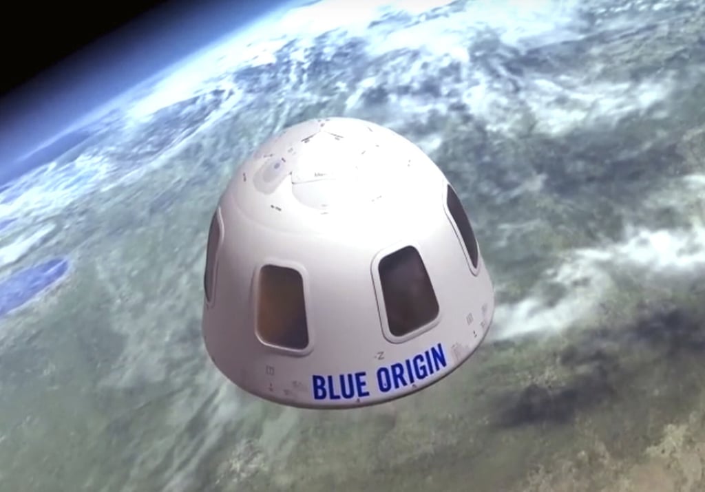 An illustration of the Blue Origin capsule that will be used to take tourists into space. Photo: Blue Origin via AP An illustration of the Blue Origin capsule that will be used to take tourists into space. Photo: Blue Origin via AP
