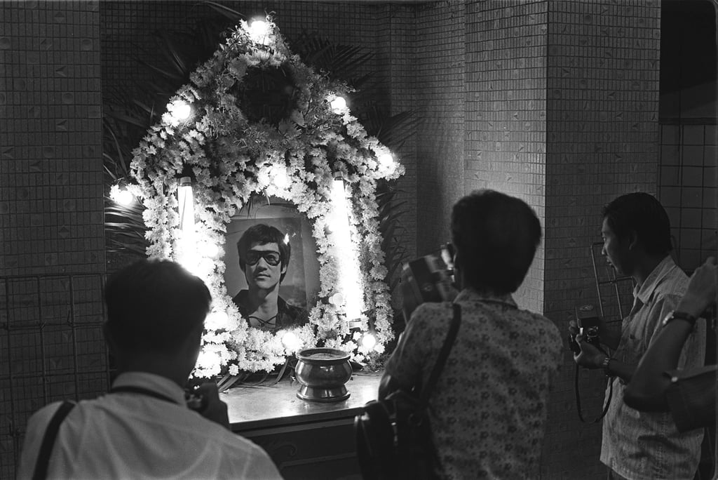 Members of the press attending the funeral of Bruce Lee on July 24, 1973. Photo: SCMP Members of the press attending the funeral of Bruce Lee on July 24, 1973. Photo: SCMP