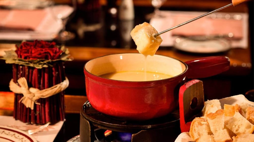 Fondue at Chesa at The Peninsula.