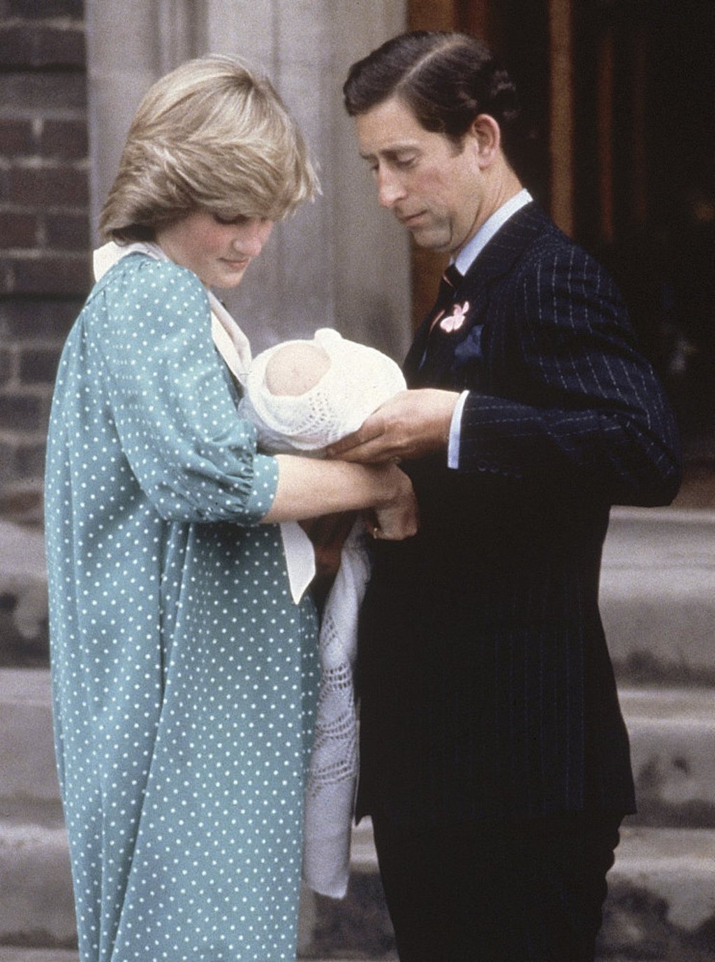 Britain’s Prince Charles, Prince of Wales, and Princess Diana take home their newborn son Prince William, as they leave St. Mary’s Hospital in London, in 1982. Photo: AP