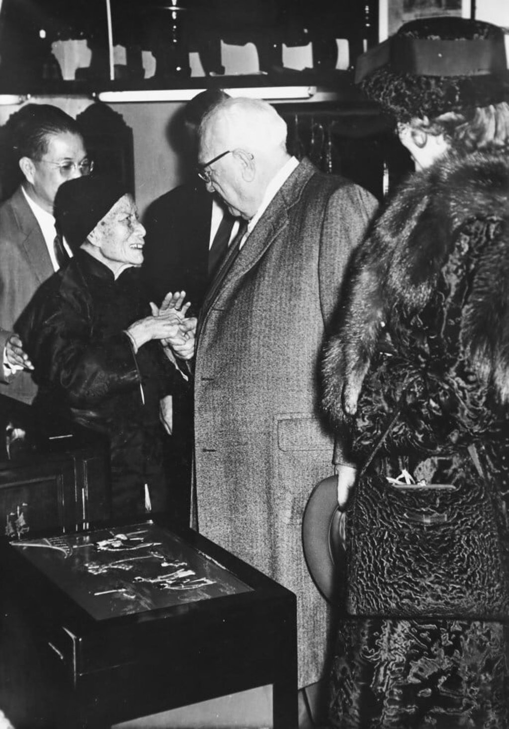 Old Mary greets Robert Stanley Dollar, son of Robert Dollar.