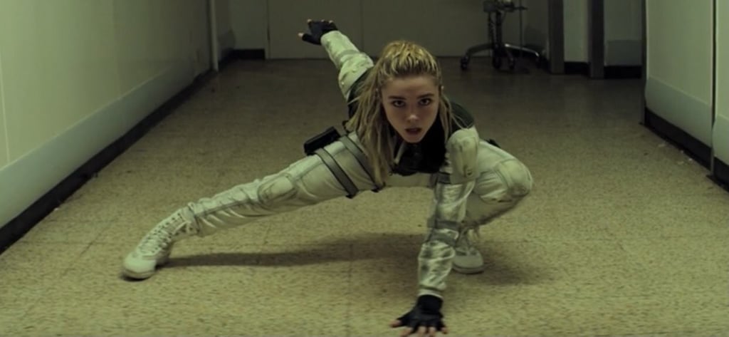 Yelena Belova can also been seen doing the iconic landing pose in the Black Widow film. Photo: @highchaelisa/Twitter Yelena Belova can also been seen doing the iconic landing pose in the Black Widow film. Photo: @highchaelisa/Twitter