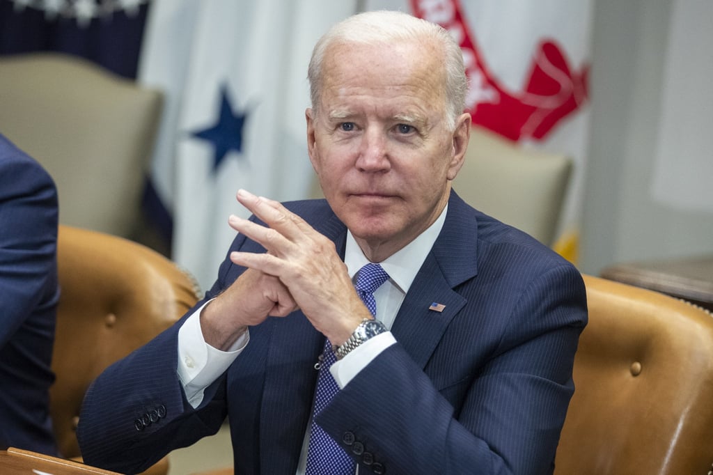 US President Joe Biden issued an advisory through the Financial Times to American companies operating in Hong Kong. Photo: Bloomberg