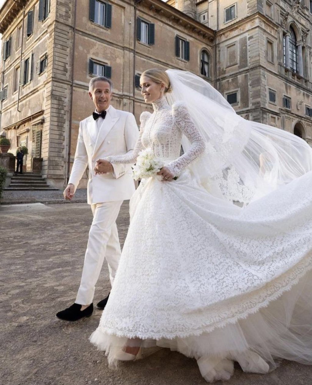 Kitty Spencer during her wedding. Photo: @WomenofWindsor/Twitter Kitty Spencer during her wedding. Photo: @WomenofWindsor/Twitter