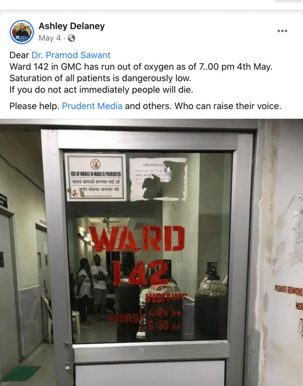 Ashley Delaney’s whistle-blowing Facebook post that he shared with his 2,700 friends. Photo: Facebook/Ashley Delaney Ashley Delaney’s whistle-blowing Facebook post that he shared with his 2,700 friends. Photo: Facebook/Ashley Delaney