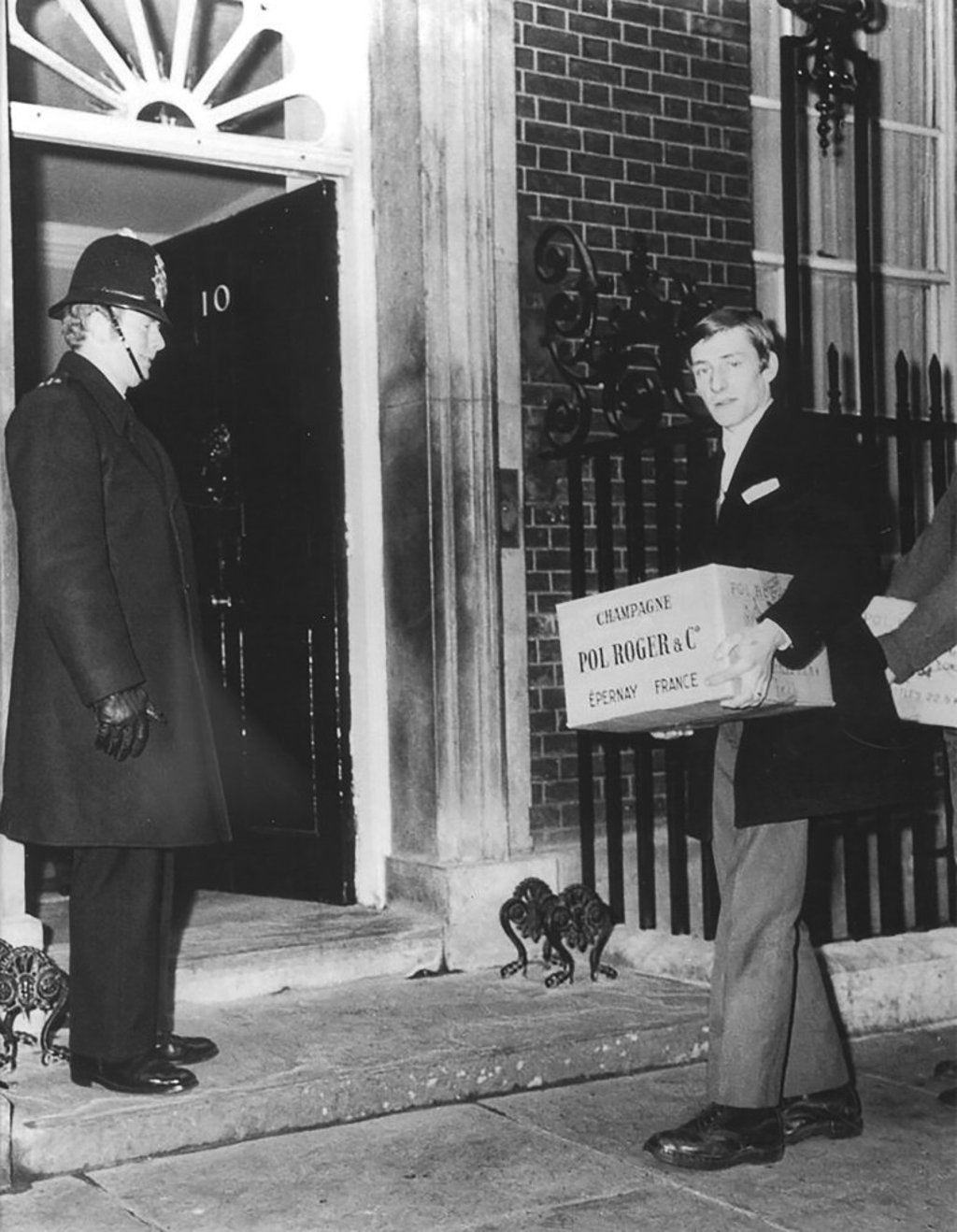 Pol Roger champagne arriving at 10 Downing Street, the prime minister’s residence in Britain. Photo: Pol Roger