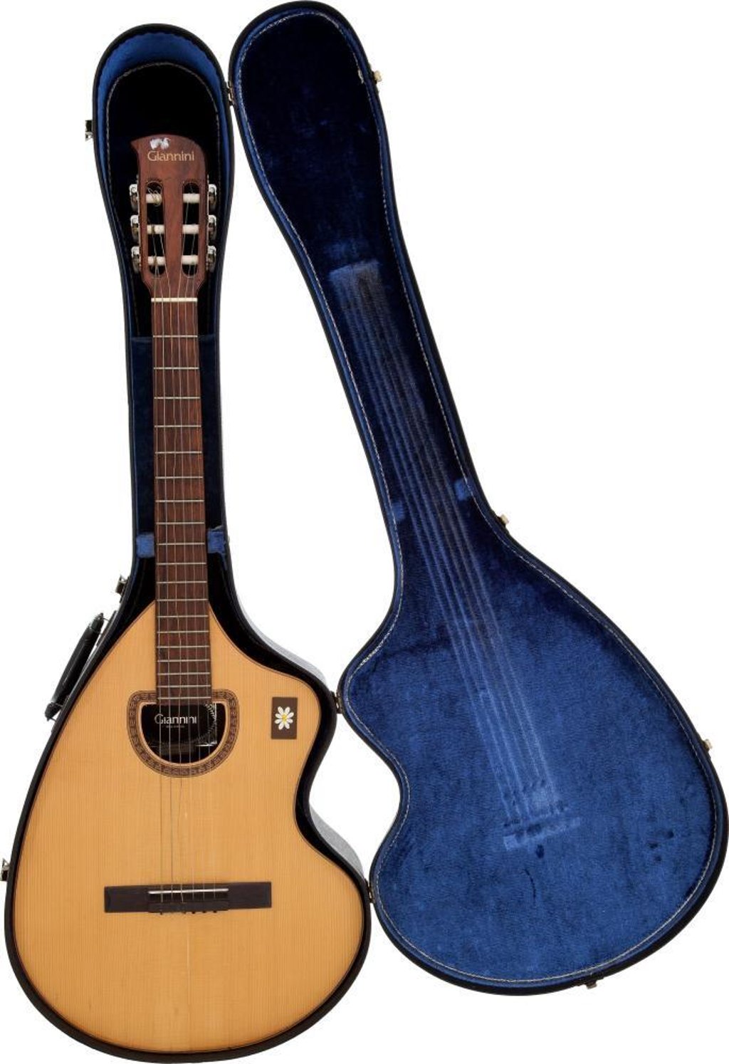 A Giannini Craviolaa acoustic guitar used by Elvis Presley at Graceland, Tennessee. It sold for over US$18,000 in 2012. Photo: Heritage Auctions