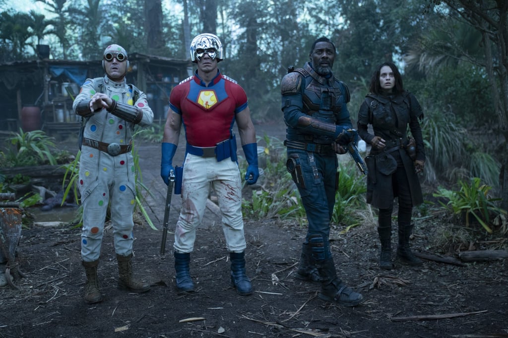 From left, David Dastmalchian, John Cena, Idris Elba and Daniela Melchior in a scene from The Suicide Squad. Photo: Warner Bros/AP From left, David Dastmalchian, John Cena, Idris Elba and Daniela Melchior in a scene from The Suicide Squad. Photo: Warner Bros/AP