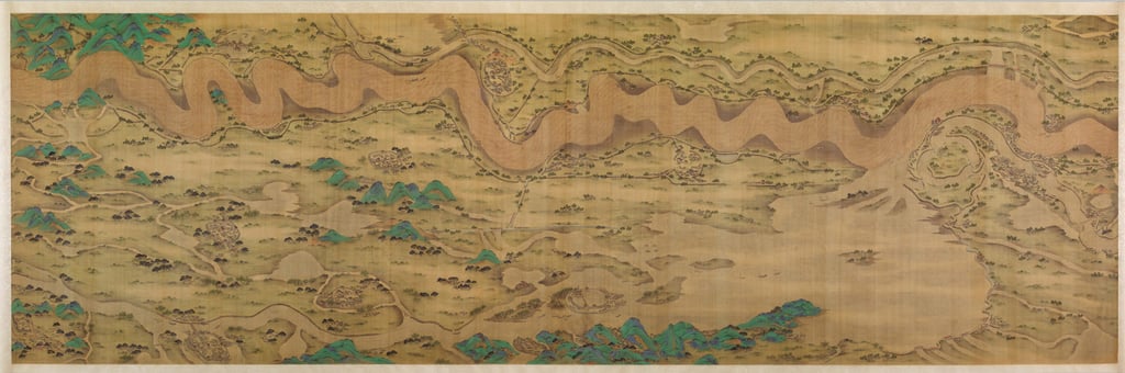 “Ten Thousand Miles along the Yellow River”, datable to 1690-1722, artist unknown. Photo: Getty Images