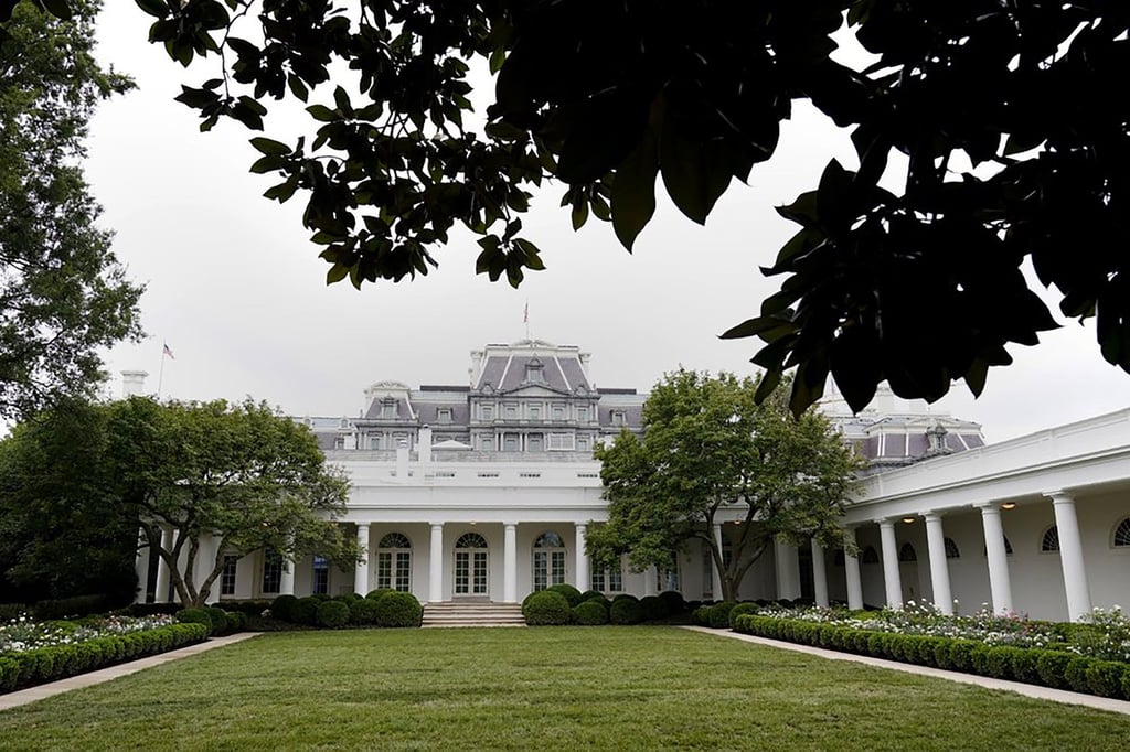 A view of the restored Rose Garden is seen at the White House in Washington, US, in August 2020. Photo: AP A view of the restored Rose Garden is seen at the White House in Washington, US, in August 2020. Photo: AP