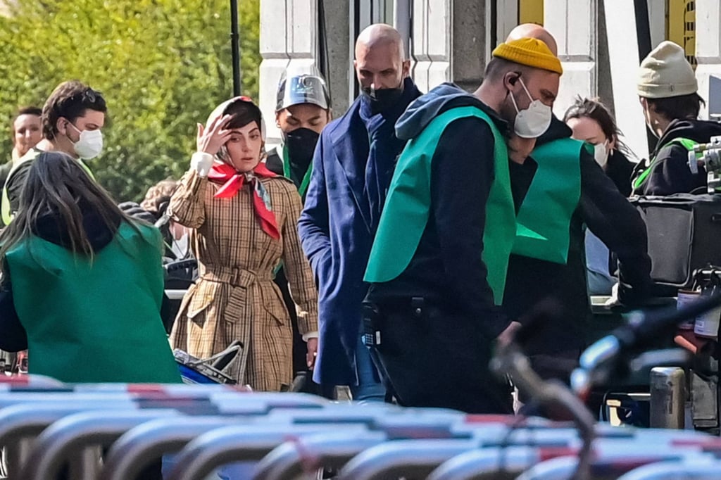 Lady Gaga in central Milan, Italy, on the set of the new Ridley Scott movie House of Gucci, in March 2021. Photo: AFP