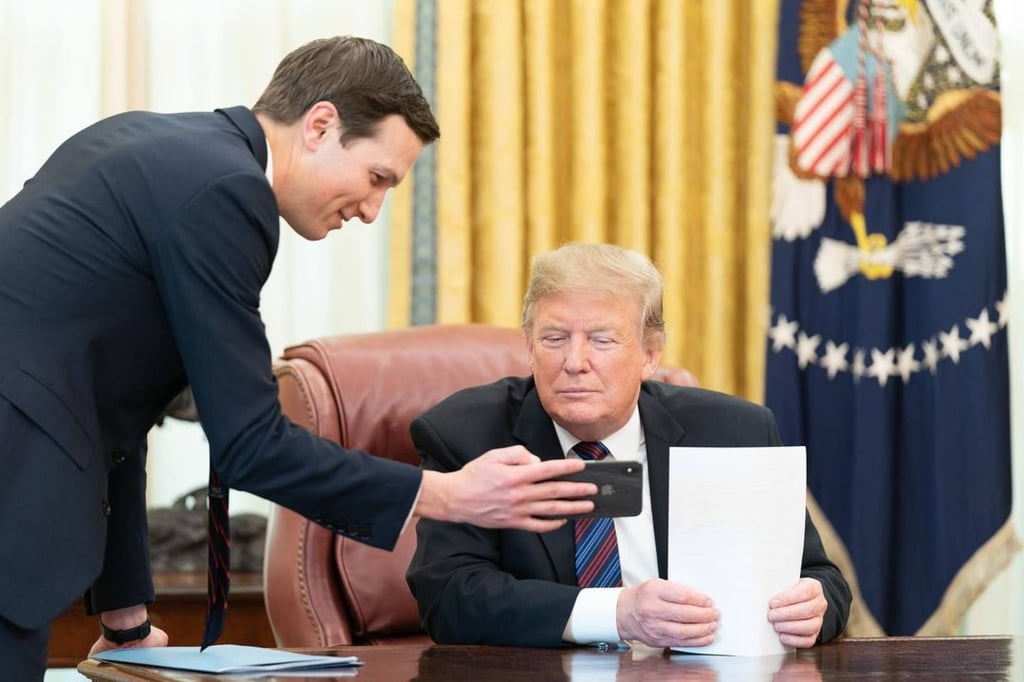 Jared Kushner and Donald Trump. Photo: @ivankatrump/Instagram