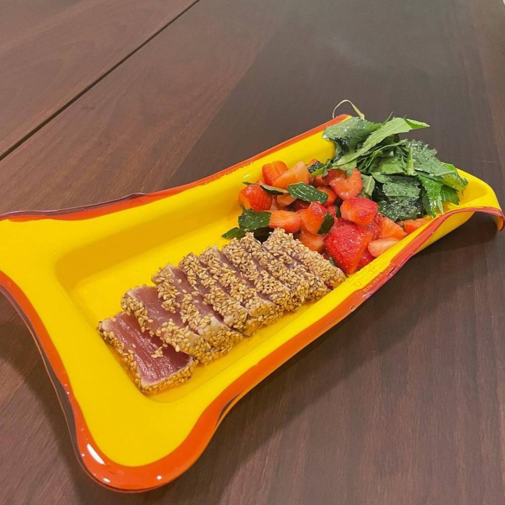The tuna tataki that Shinee’s Key cooked for Taemin before he headed off for military service. Photo: @bumkeyk/ Instagram The tuna tataki that Shinee’s Key cooked for Taemin before he headed off for military service. Photo: @bumkeyk/ Instagram