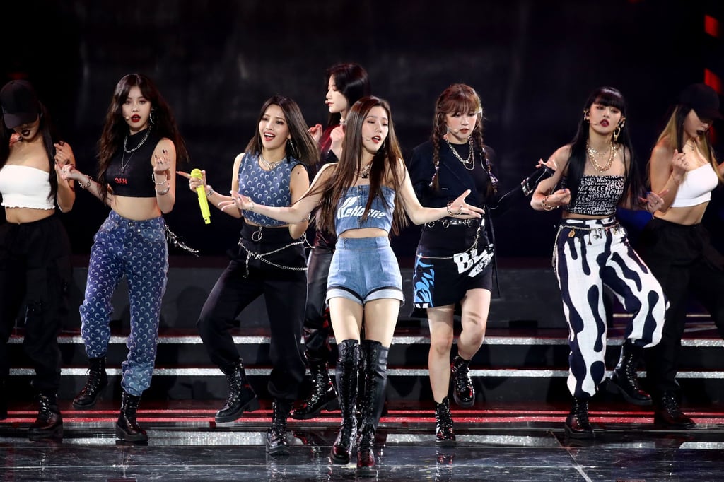 Girl group (G)I-dle perform on stage at an event in Seoul in January, 2020. With Soojin’s departure, the group will continue as a five-piece act. Photo: Chung Sung-Jun/Getty Images