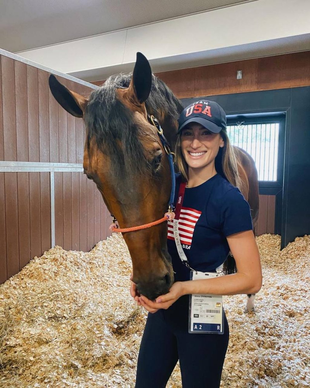 Silver medallist Jessica Springsteen. Photo: @jessicaspringsteen/Instagram