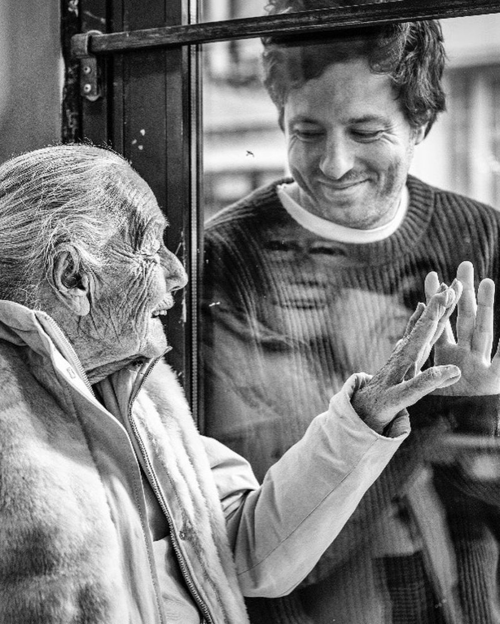 An image from Jean Imbert’s Instagram account of the chef with his grandmother. Photo: Instagram/@jeanimbert