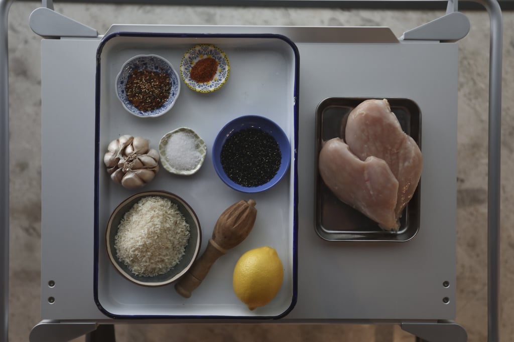 The ingredients for shichimi and panko chicken nuggets. Photo: Jonathan Wong