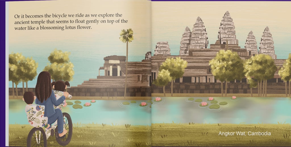 The Angkor Wat section of Mama’s Bedtime Tales and the Wonders of Asia, by Wong. Photo: Mini Love Tales The Angkor Wat section of Mama’s Bedtime Tales and the Wonders of Asia, by Wong. Photo: Mini Love Tales