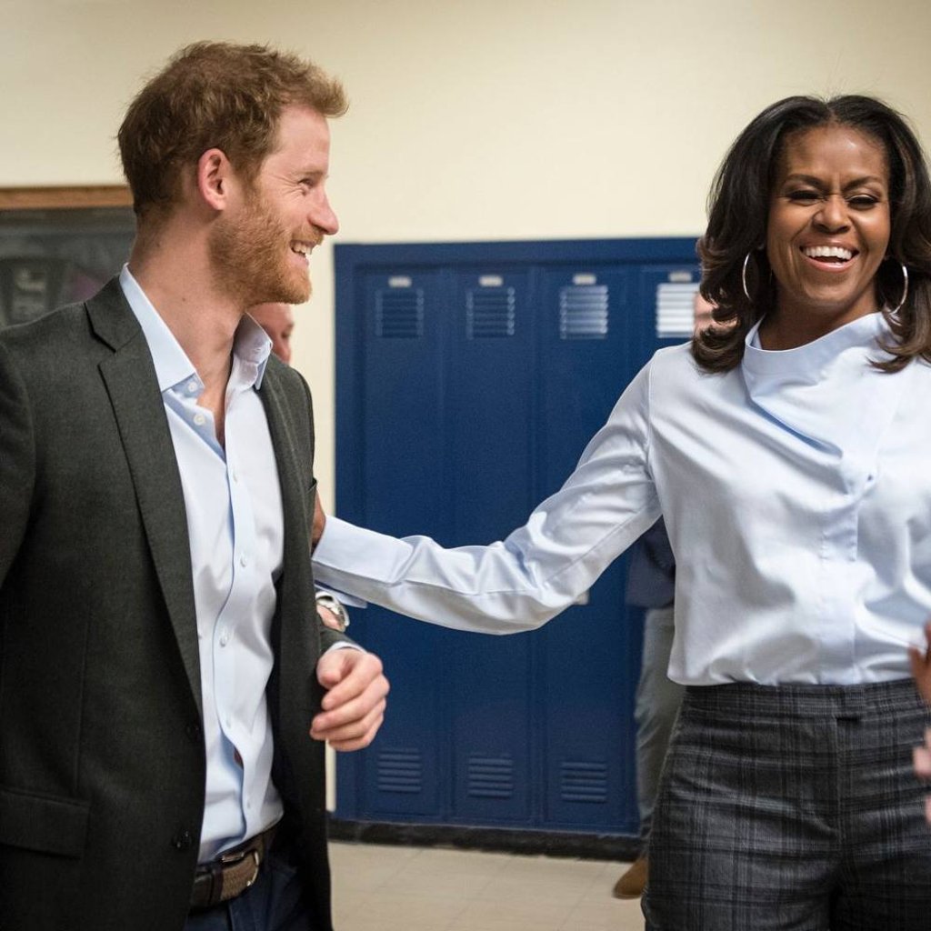 Prince Harry and Michelle Obama. Photo: @michelleobama/Instagram