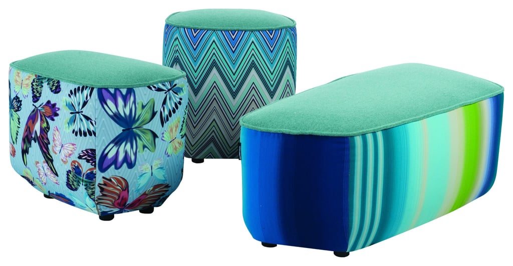 Roche Bobois’ Trilogie Outdoor large ottoman set. Photo: Roche Bobois