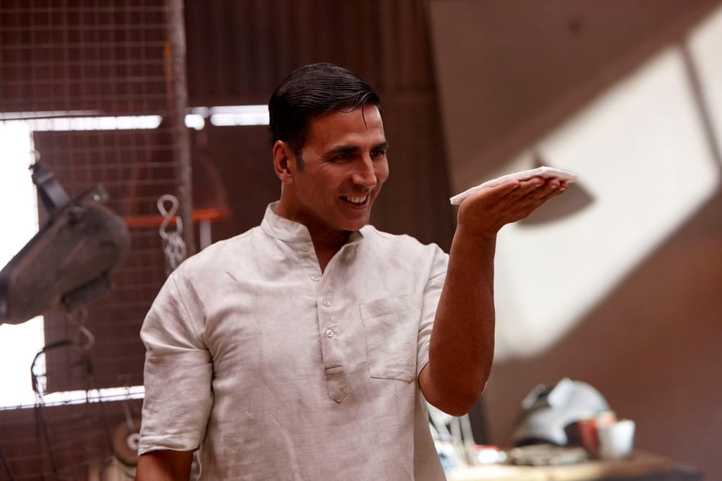 Bollywood star Akshay Kumar in the film Pad Man, about an ordinary man who went on a crusade to make affordable sanitary pads for poor Indian women. Photo: SCMP Bollywood star Akshay Kumar in the film Pad Man, about an ordinary man who went on a crusade to make affordable sanitary pads for poor Indian women. Photo: SCMP