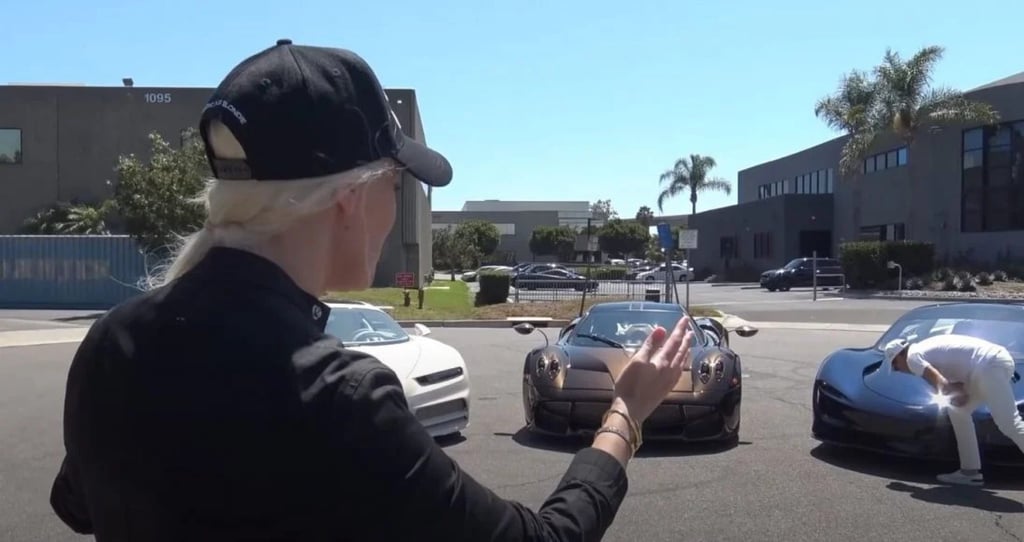 Supercar Blondie’s exclusive tour of Manny Khoshbin’s supercars. Photo: @SupercarBlondie/YouTube Supercar Blondie’s exclusive tour of Manny Khoshbin’s supercars. Photo: @SupercarBlondie/YouTube
