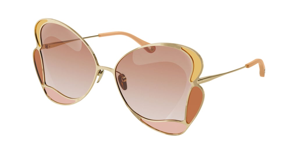 The Gemma butterfly sunglasses for women in metal. Photo: Chloé