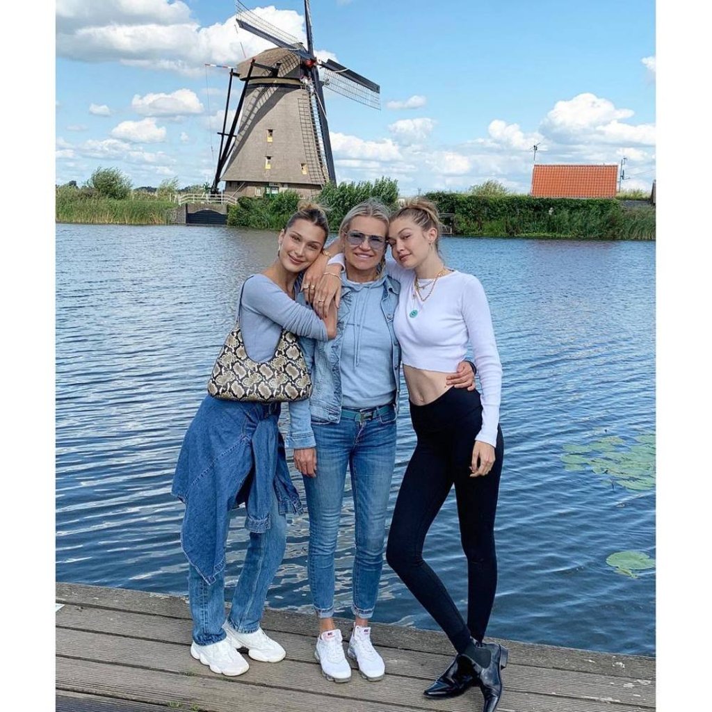 Yolanda Hadid with Gigi and Bella in Holland. Photo: @yolanda.hadid/Instagram Yolanda Hadid with Gigi and Bella in Holland. Photo: @yolanda.hadid/Instagram