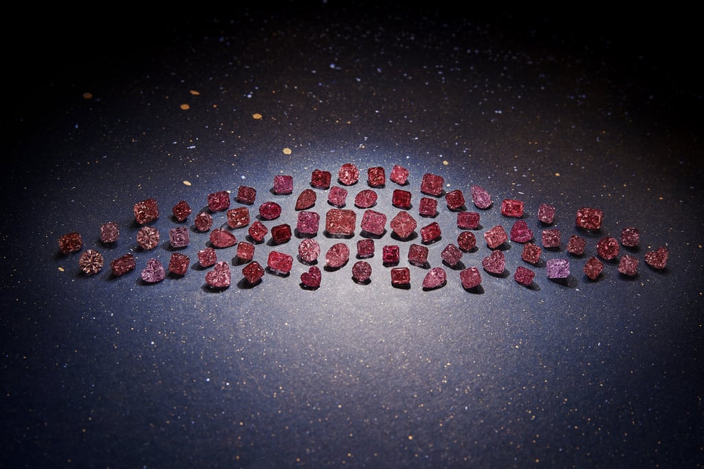 The unique tones that make up the last-ever Argyle Pink Diamonds Tender.