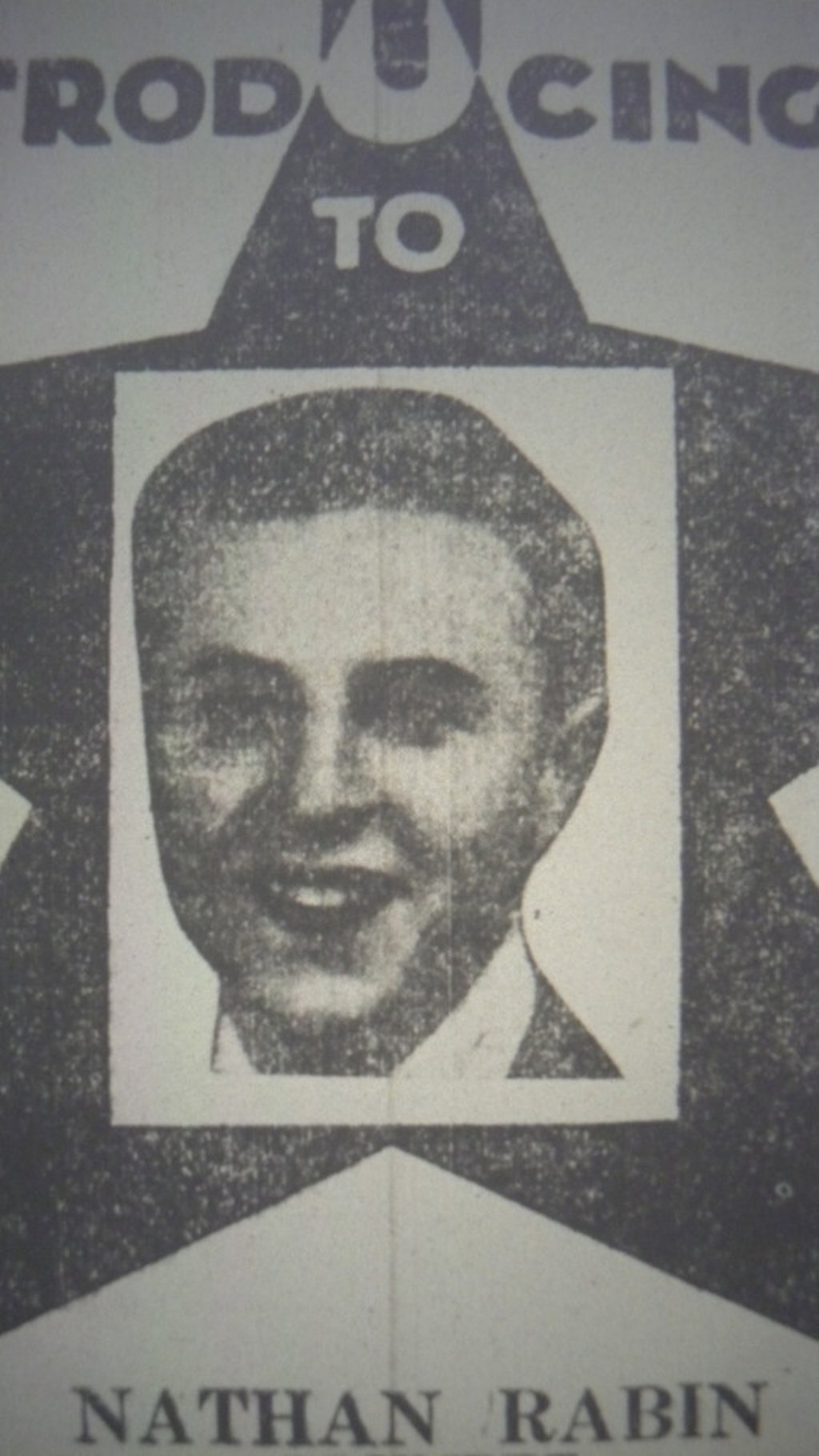 Rabinovitch in a newspaper advert, circa 1930s. Photo: Paul Bevan Rabinovitch in a newspaper advert, circa 1930s. Photo: Paul Bevan