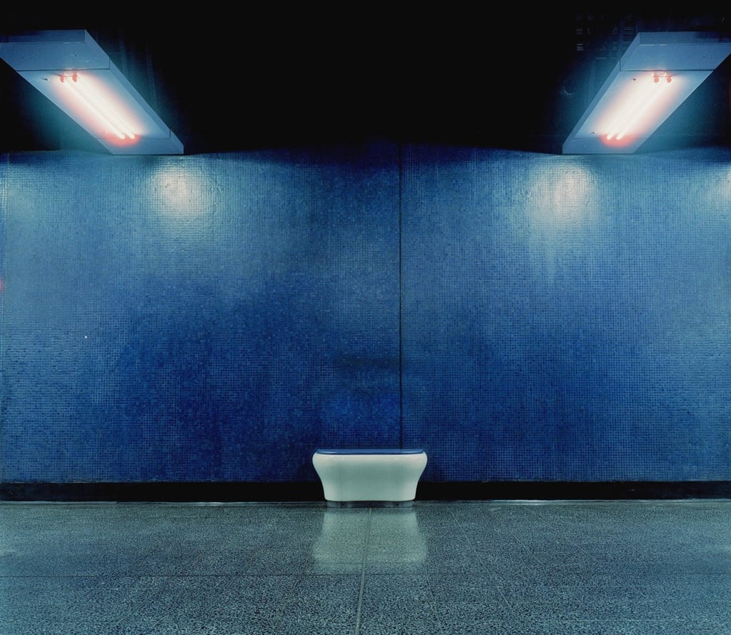An image from Christopher Button’s book and exhibition “The Labyrinth” taken on Hong Kong’s MTR. Photo: Christopher Button/Blue Lotus Gallery