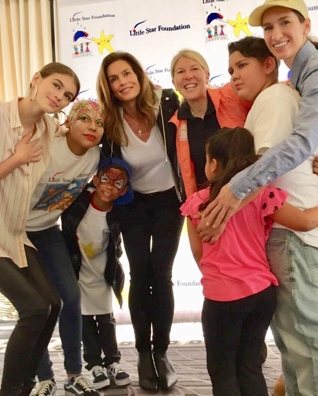 Along with her daughter Kaia Gerber, Cindy Crawford attends charity events like the Little Star Foundation Surprise Party. Photo: @cindycrawford/Instagram Along with her daughter Kaia Gerber, Cindy Crawford attends charity events like the Little Star Foundation Surprise Party. Photo: @cindycrawford/Instagram