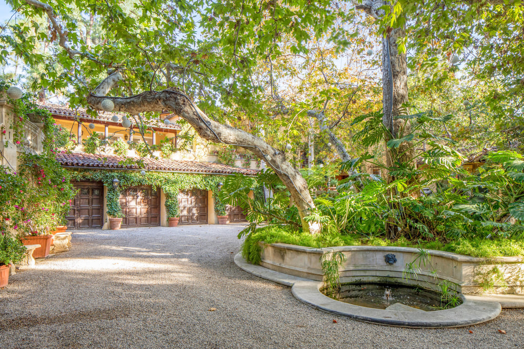Lush, leafy surroundings envelop the house. Photo: Anthony Barcelo