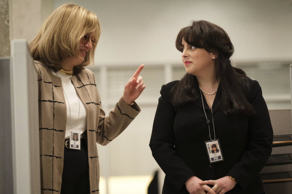 Sarah Paulson as Linda Tripp, left, and Beanie Feldstein as Monica Lewinsky in a scene from FX’s Impeachment: American Crime Story. Photo: FX via AP