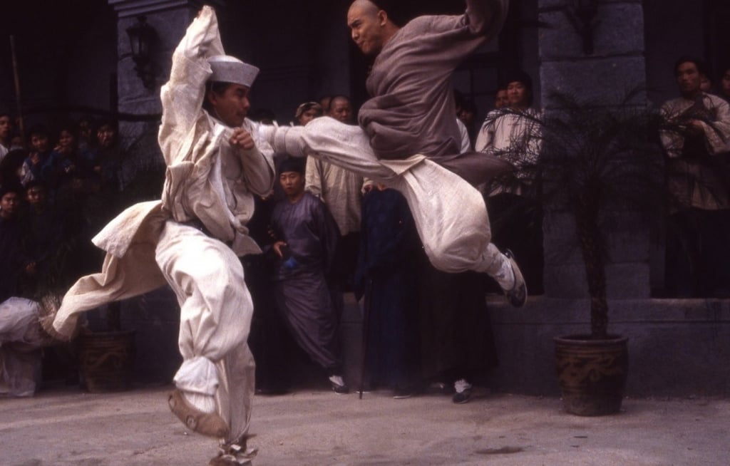 Li (right) in an action scene from Once Upon a Time in China II (2012). Li (right) in an action scene from Once Upon a Time in China II (2012).